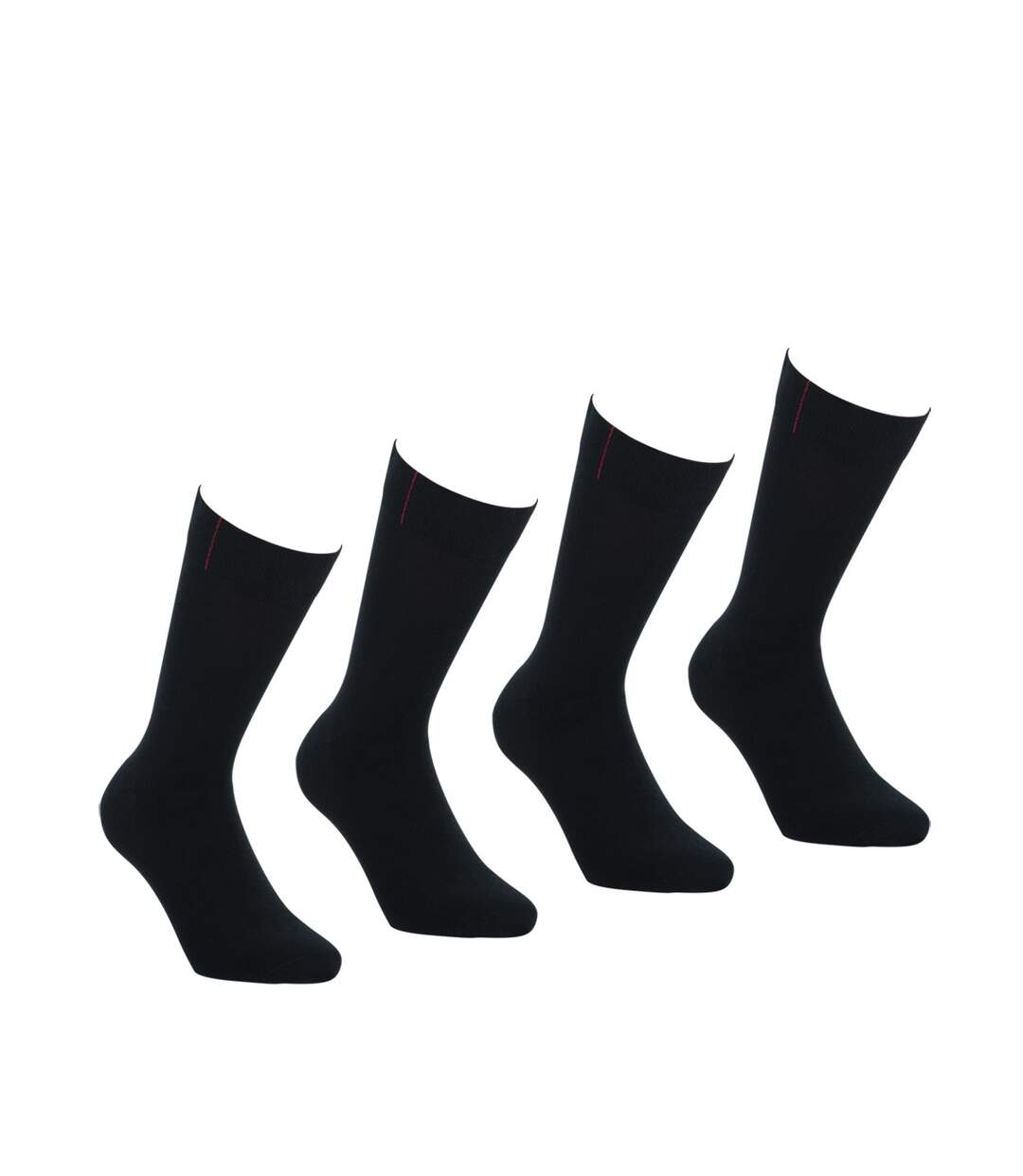 Lot de 4 paires de chaussettes mi-hautes homme Coton Peigné Fait en France