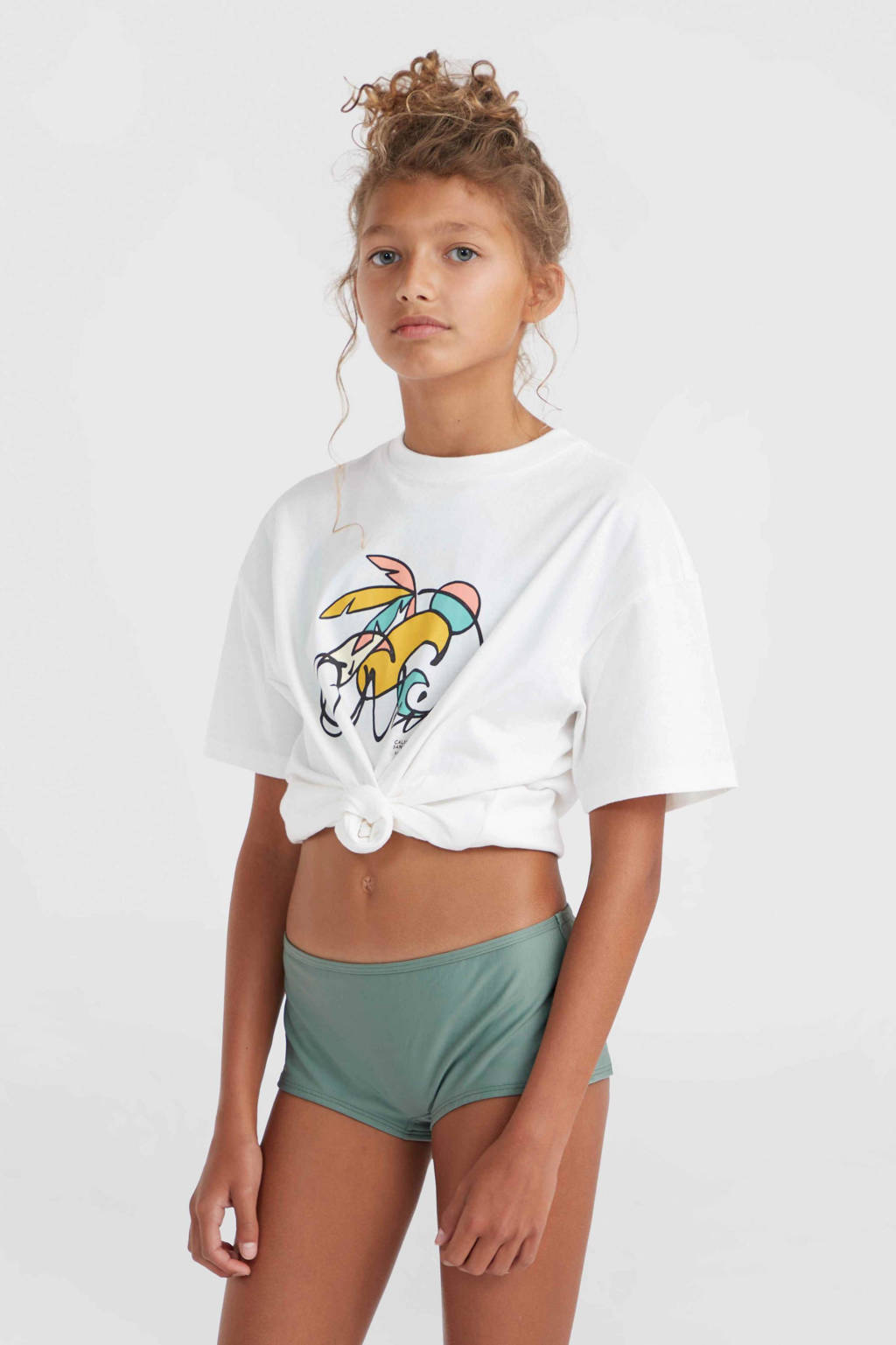 O'Neill T-shirt met printopdruk wit