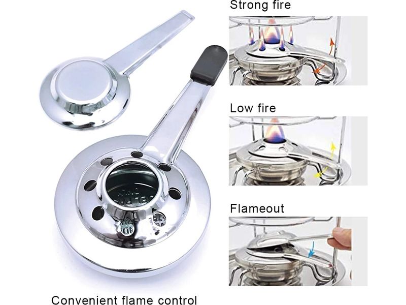 OHMEX Fondue-Set OHM-FND-2229 29 Teile, Braun/Silber Fondue-Set