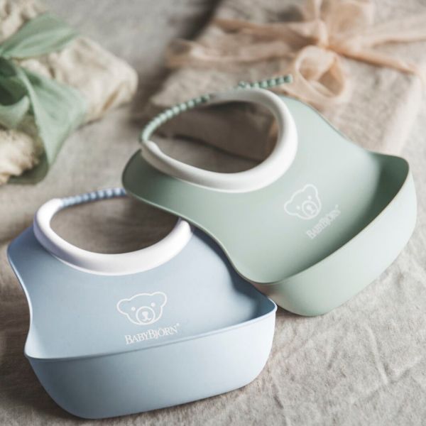 Baby Björn® Slab Baby - Duopack - Pastelgroen/Pastelblauw