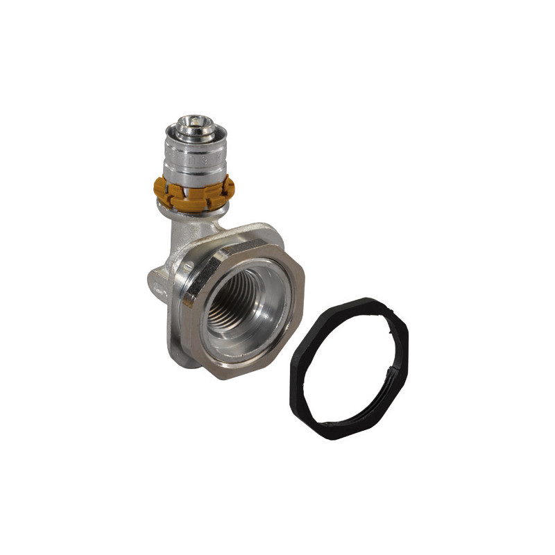 Uponor MLC pers UPS-aansluitknie vlak 1/2