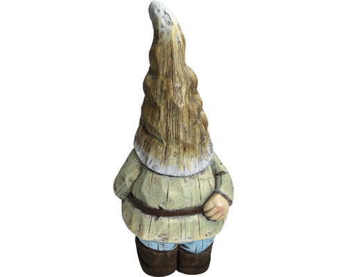 Tuinfiguur, decoratief figuur, Lafiora kabouter, 21,5 x 18 x 44 cm, groen