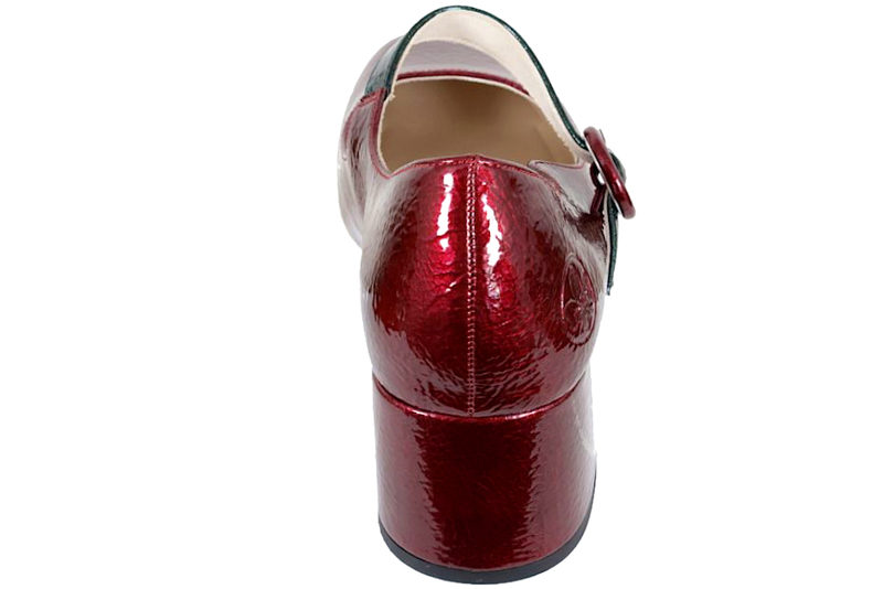 RIEKER PUMPS I METALLIC RØD