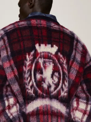 Cardigã Crest Dual Gender Check Relaxed Fit