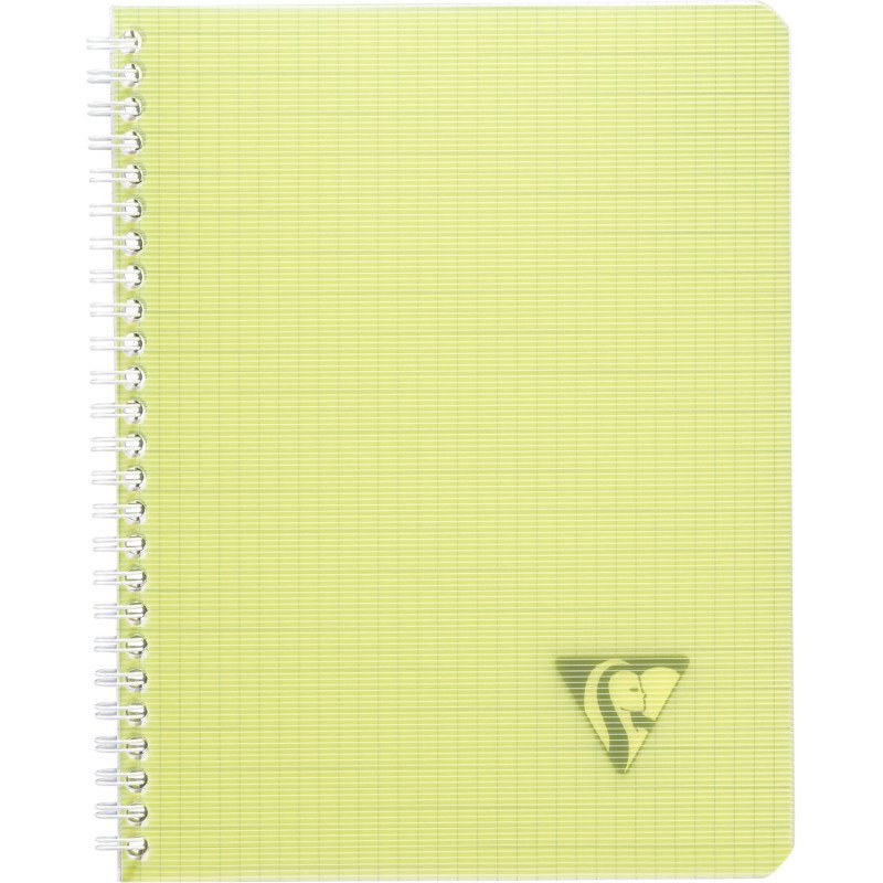 Cahier spirale Clairefontaine Linicolor 17 x 22 cm petits carreaux 100 pages