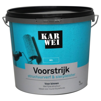 KARWEI voorstrijk structuurverf en sierpleister wit 5 liter