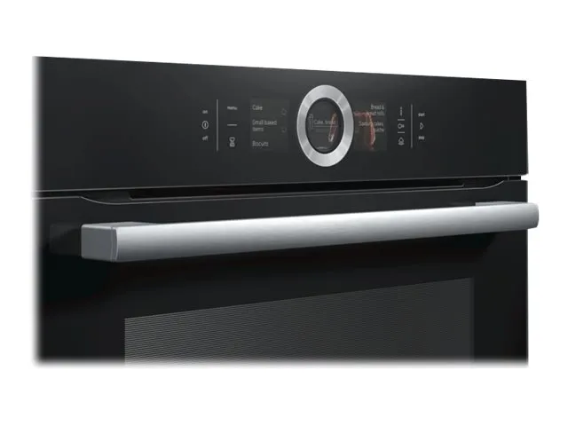 Bosch Serie | 8 HSG636BB1 - Ovn - med dampfunktion - til indbygning - niche - bredde: 56 cm - dybde: 55 cm - højde: 58.5 cm - med selv-rengøring - Klasse A  - sort