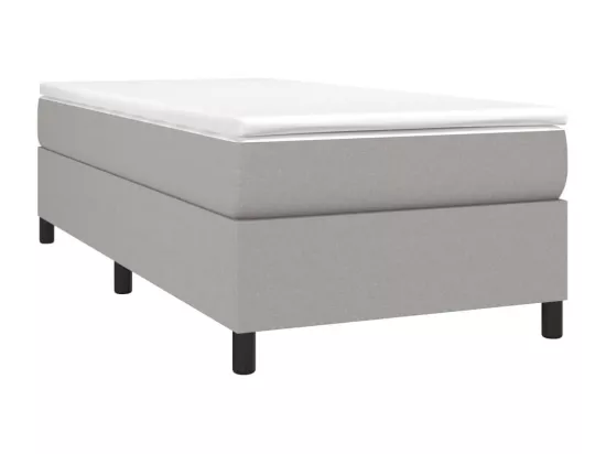 Sommier à lattes de lit Gris clair 80x200 cm Tissu