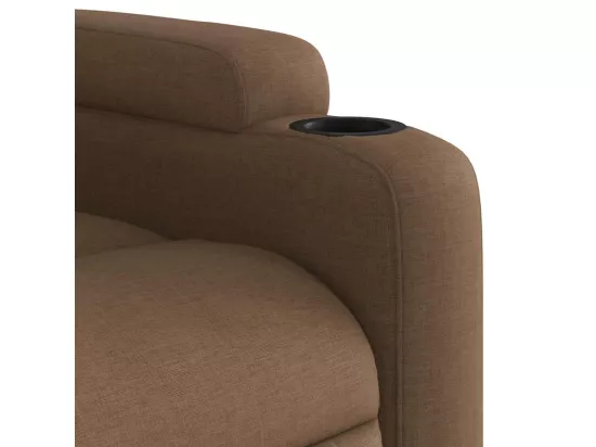 Fauteuil massant inclinable Marron Tissu