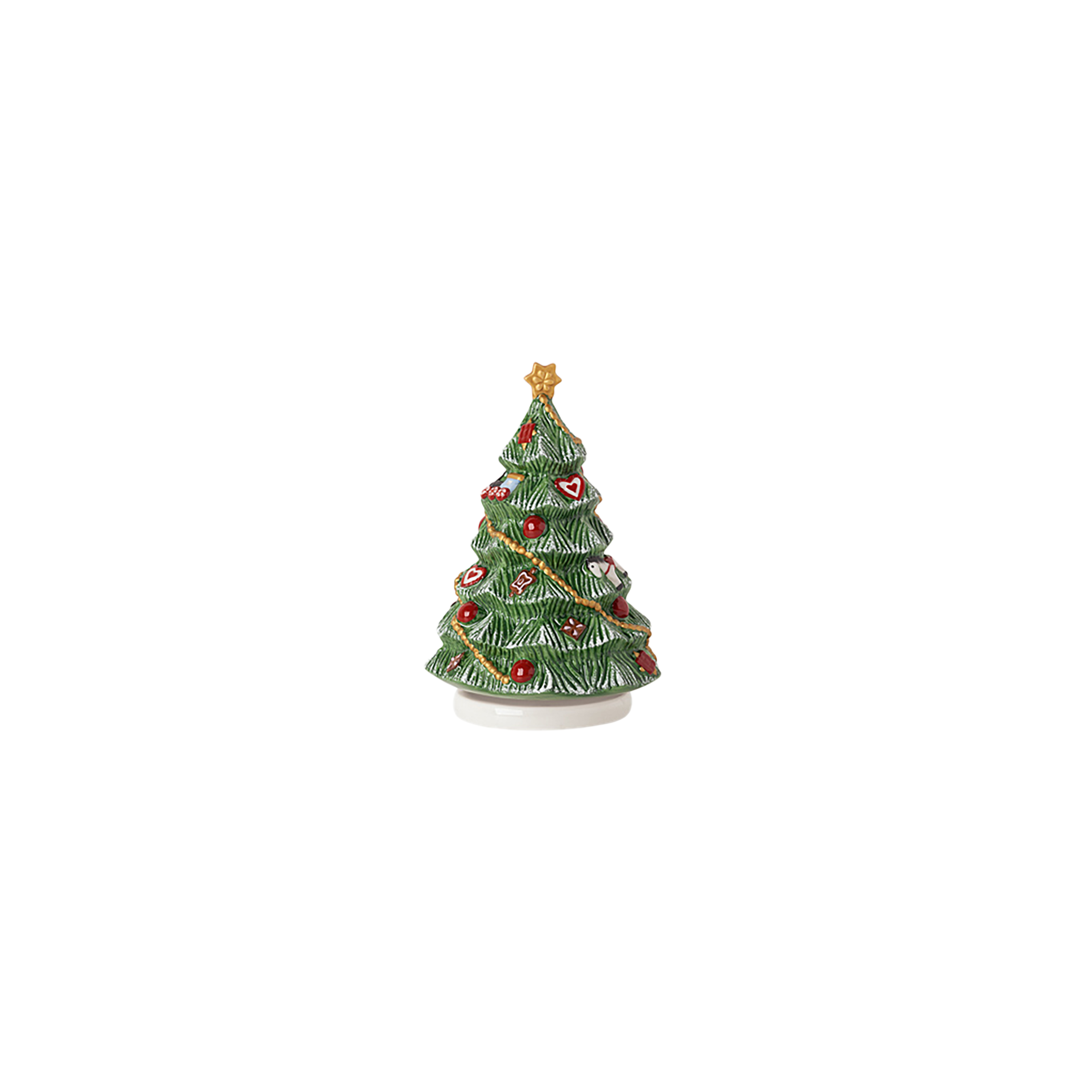 Nostalgic Melody Christmas music box Green, 4.4'' x 4.4'' x 6.4''