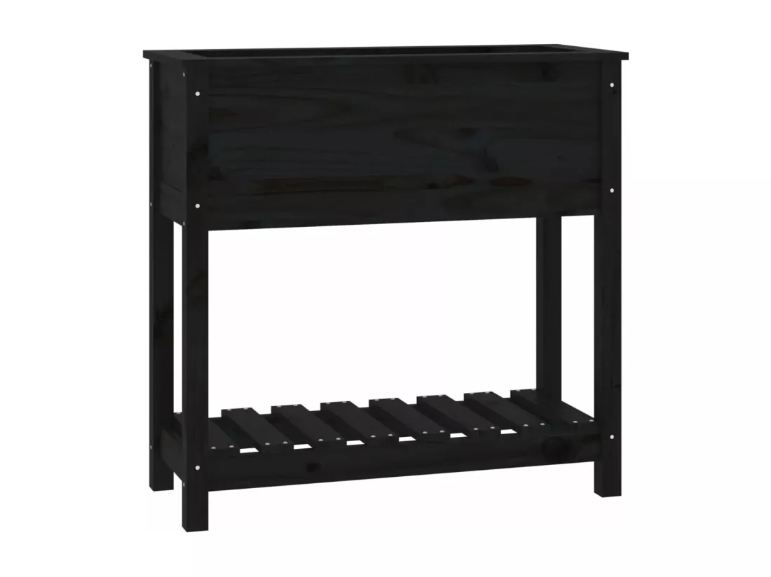 Jardinière bac lit surélevé bois marron 82.5 x 34.5 x 81 cm 02_0038401