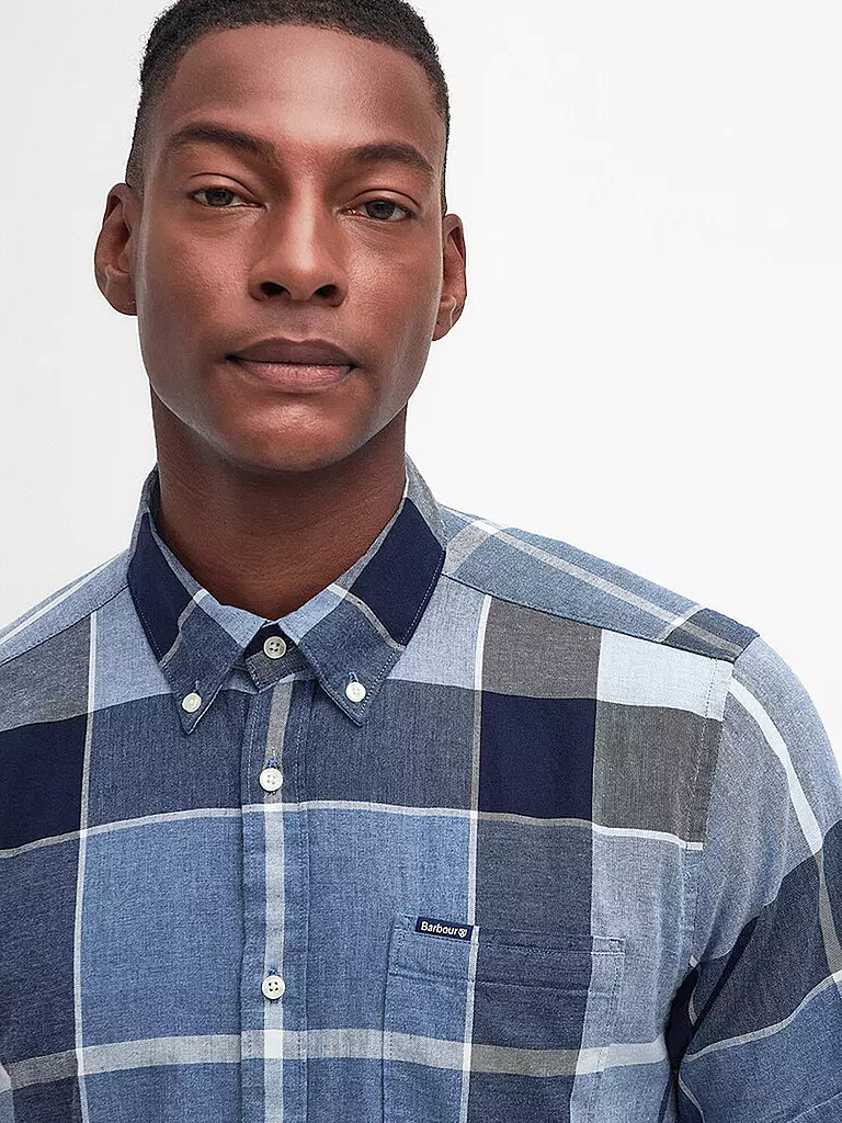 BARBOUR Hemd Tailored Fit DOUGHILL blau
