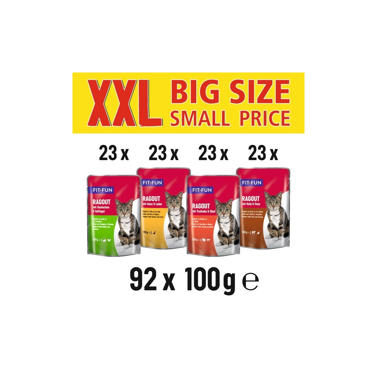 FIT+FUN Ragout Multipack 92x100g 4 leckere Sorten
