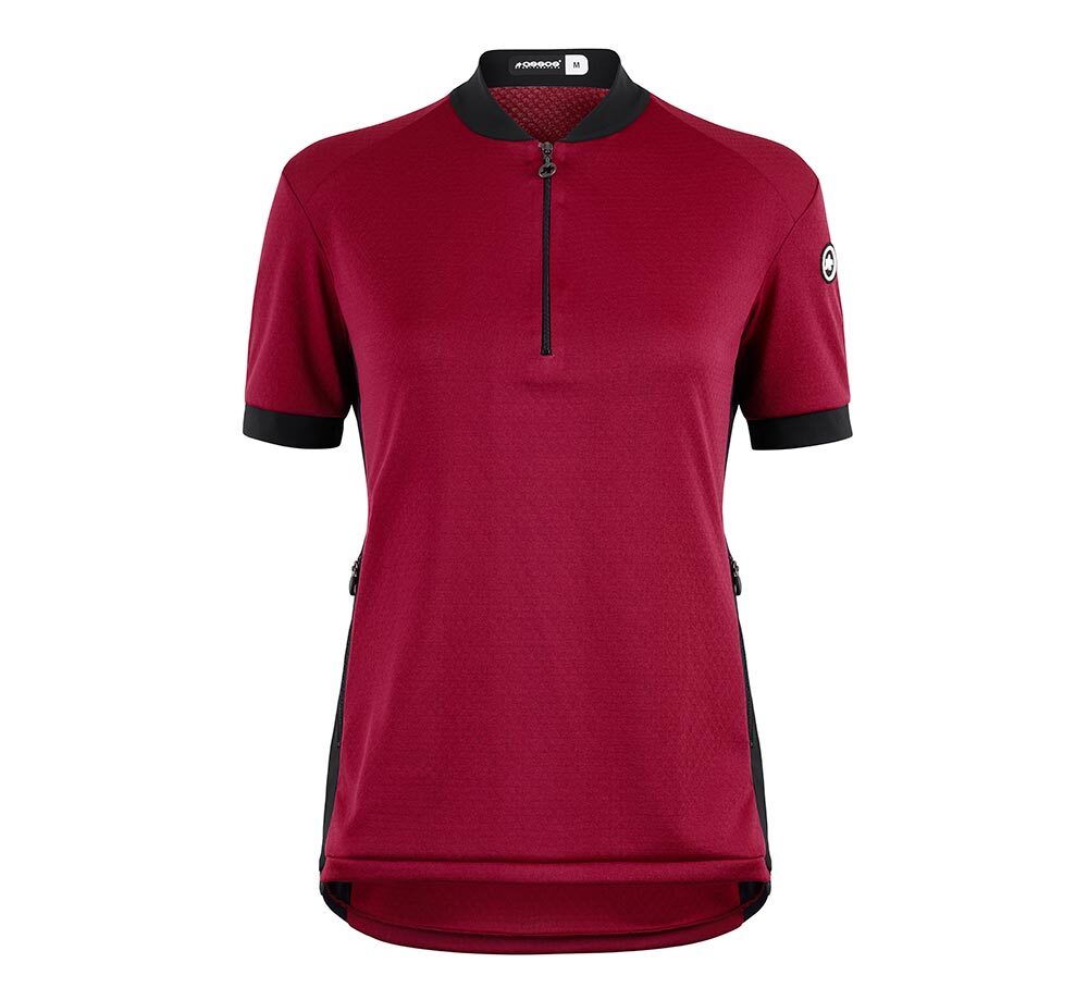 Assos UMA GTC C2 Fietsshirt Korte Mouwen Donkerrood Dames