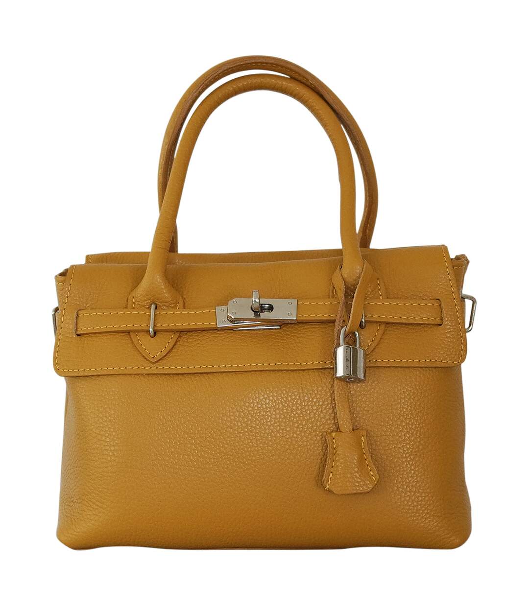 Sac à main cuir grainé Italien