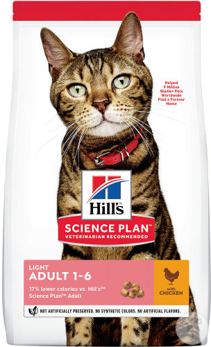 Hill's Science Plan Feline Adult 1-6 Light Chicken Sac 10kg