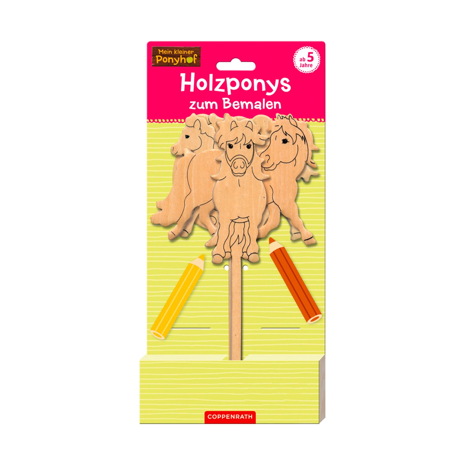 COPPENRATH Mein kleiner Ponyhof Holzponys zum Bemalen
