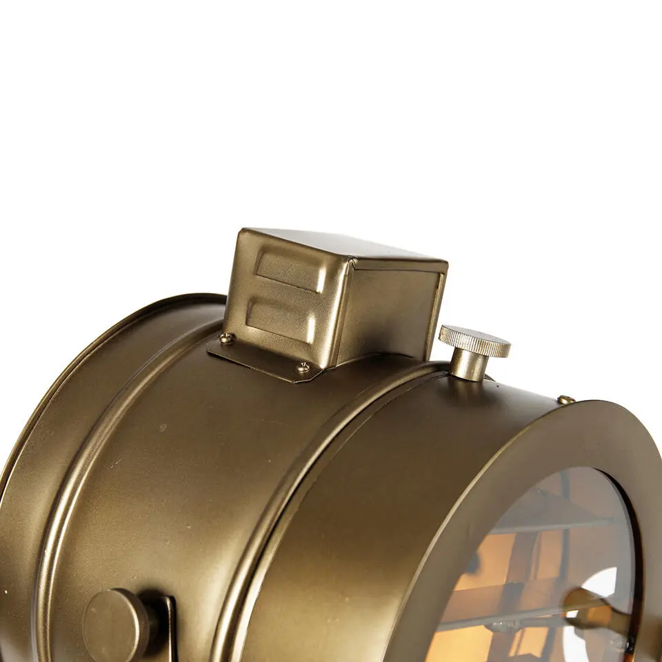 Qazqa vloerlampen radient bruin e27