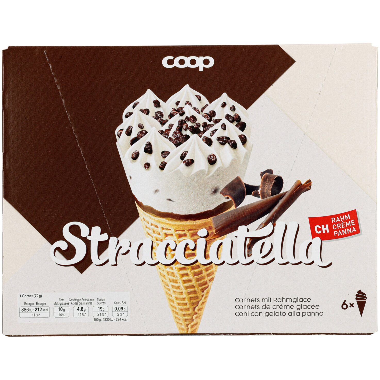 Cornet Stracciatella 6x125ml