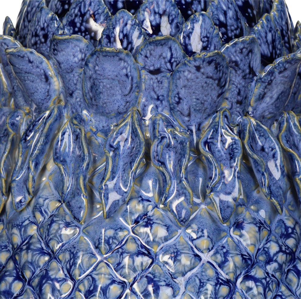 Vaas Tia blauw D 22 H 34,5 cm