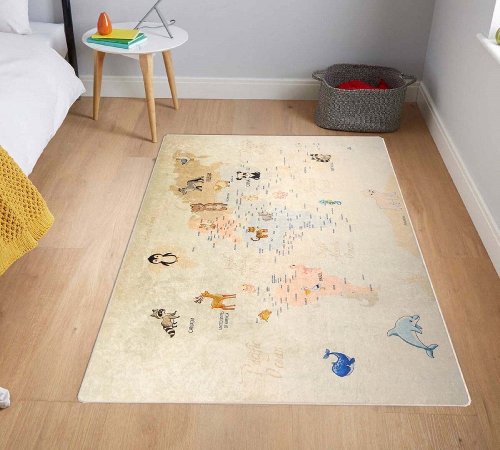 Mani Textile TPS_MOND_00 - Tapis Enfant MONDE