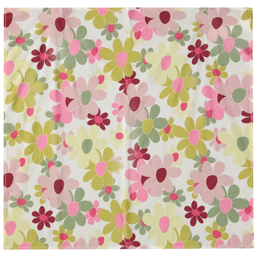 Bandana imprimé fleurs rétros pour fille