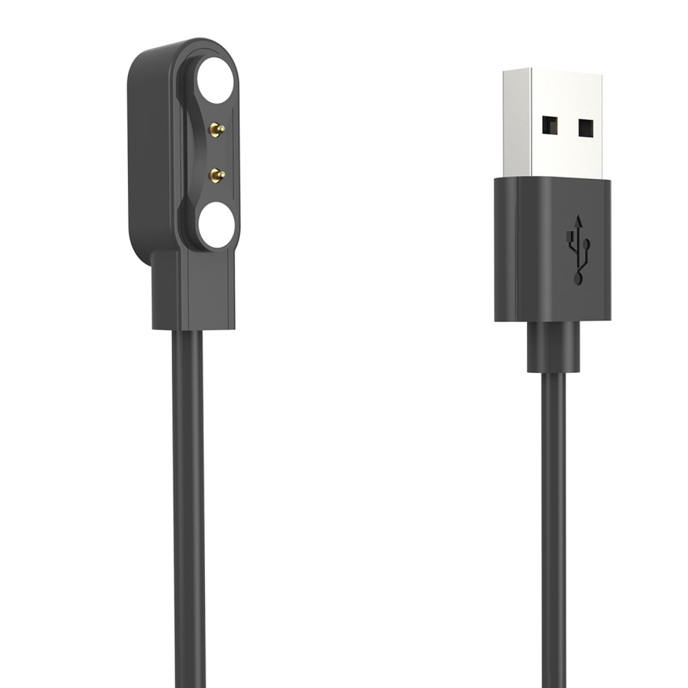 (1m) Magnetisches USB Ladekabel für Realme TechLife Dizo Watch R / DW2120 - Schwarz