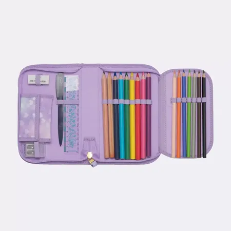 Beckmann Federmappe mit Inhalt, Unicorn Princess Purple