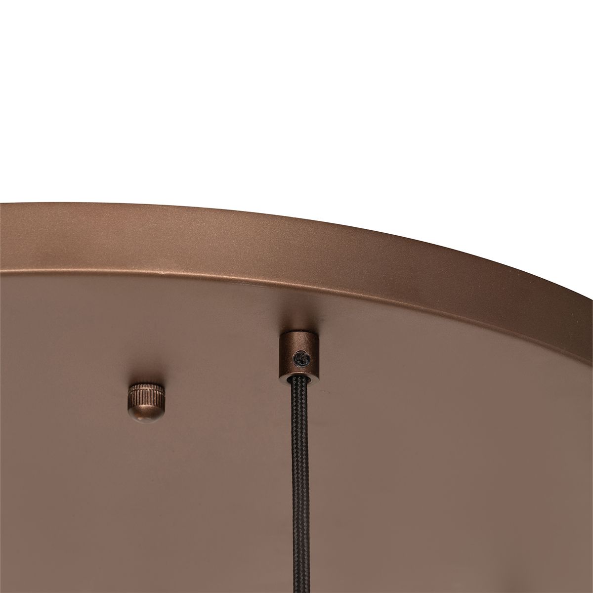 Art Deco hanglamp donkerbrons met amber glas 7-lichts - Sandra