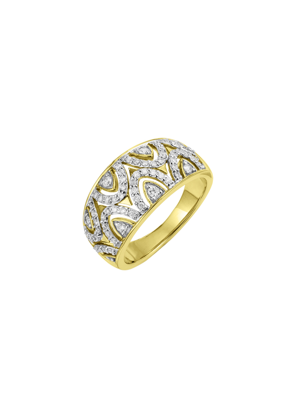 Eleganter Damenring mit Brillanten