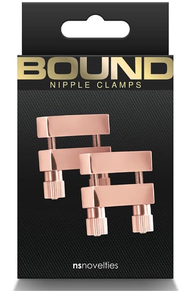Bound Nipple Clamps V1 Rose Gold Brystvorteklemmer