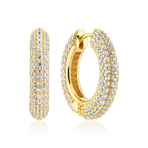 Sif Jakobs Jewellery Carrara Medio Øreringe, 18C Gold Plated