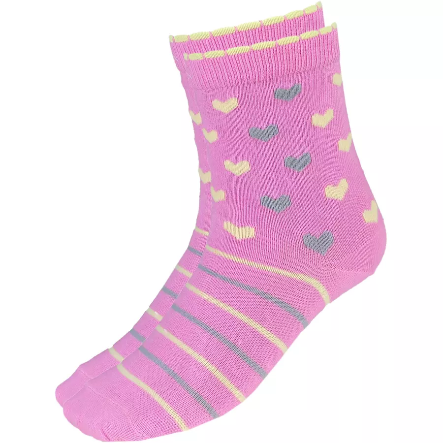TupTam Kinder Socken Mädchen Jungen Bunt Gemustert 6er Pack rosagrau