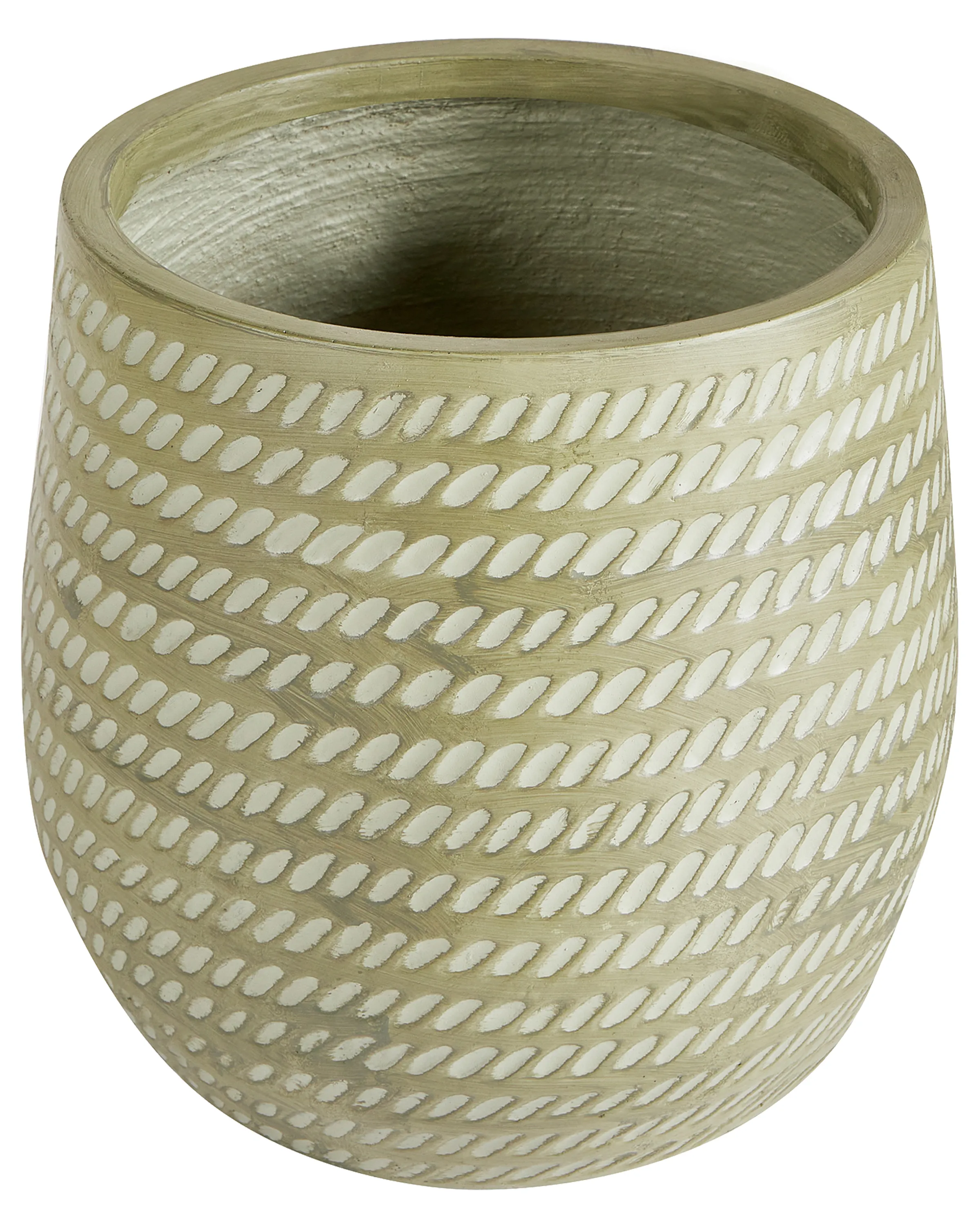 Bloempot LIVADIA 27 cm Olijfgroen