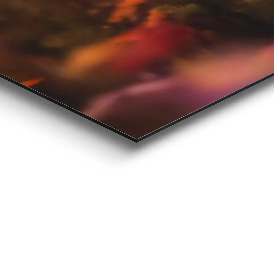 Schilderij Lente schotse hooglander - 52x156cm - Bruin