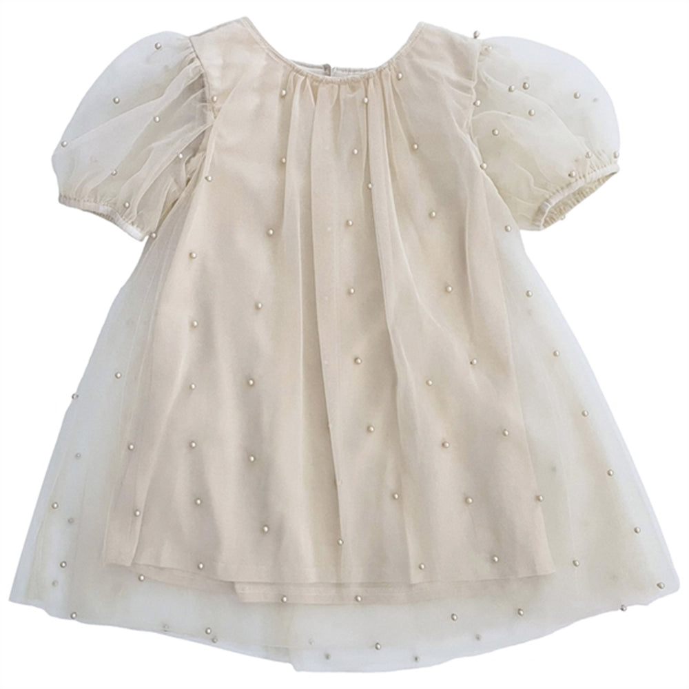 Pearl Tulle Puff Aline Kjole Pearl
