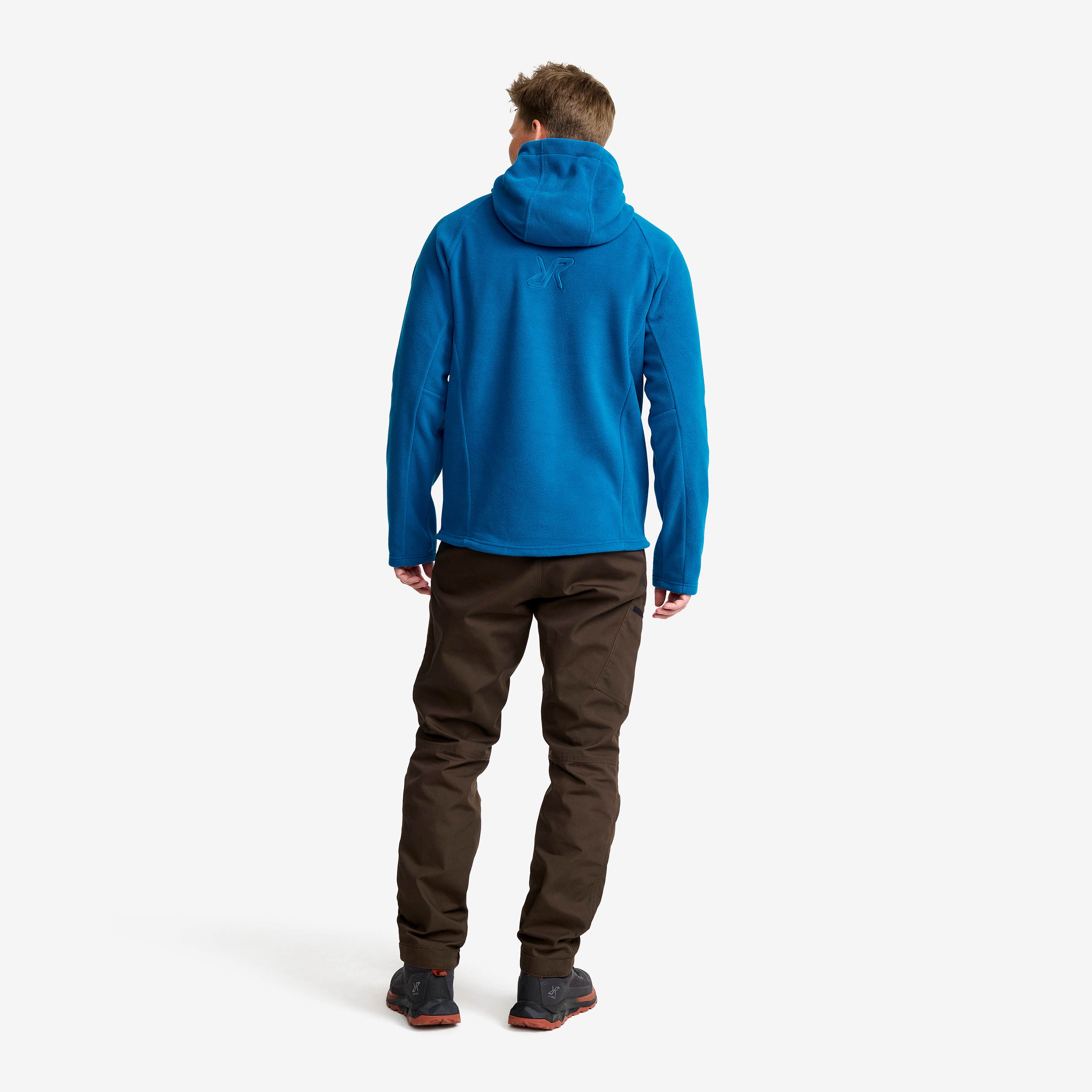Polar Fleece Hoodie Herre Imperial Blue