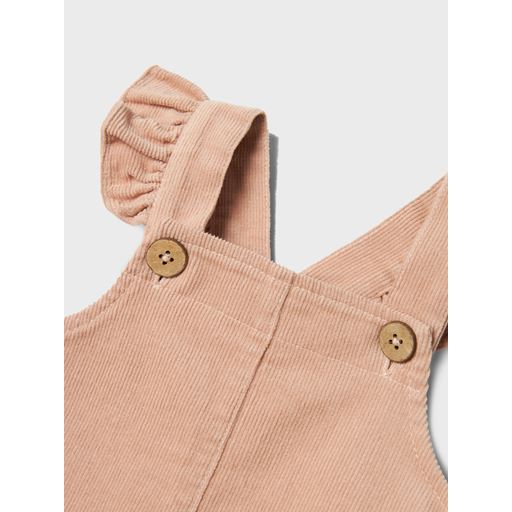 Lil' Atelier Frevelle Cord Overalls, Rugby Tan, 56 cm