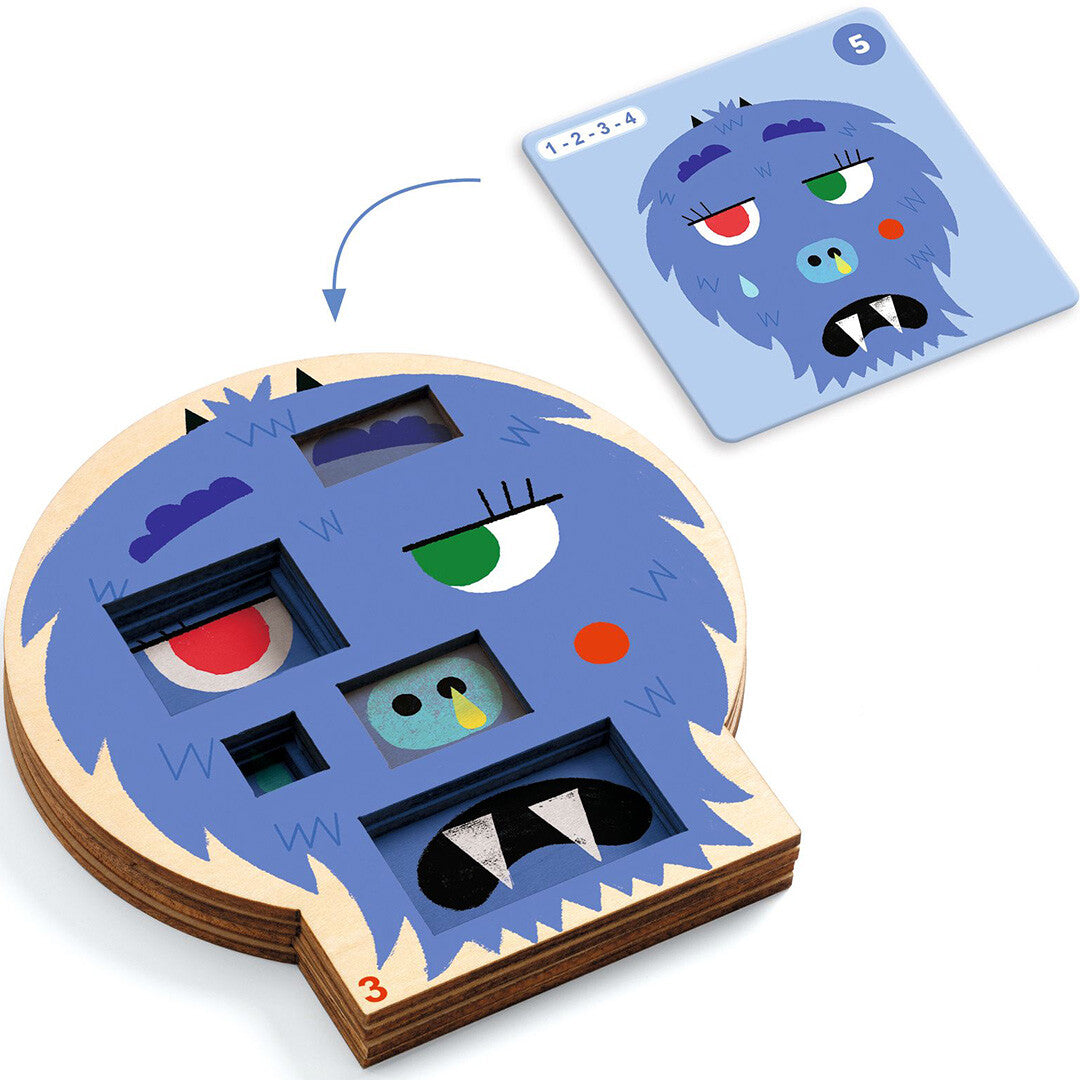 Djeco logicaspel sologic - crazy faces