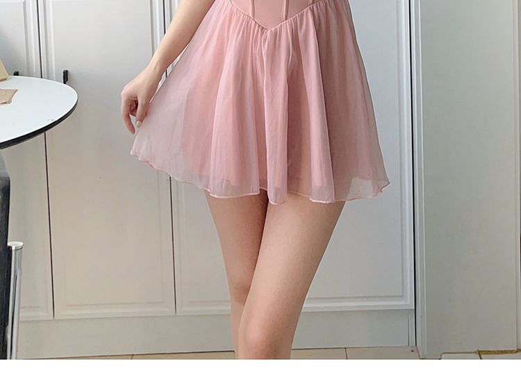 Kansen - Off-Shoulder zwemjurk