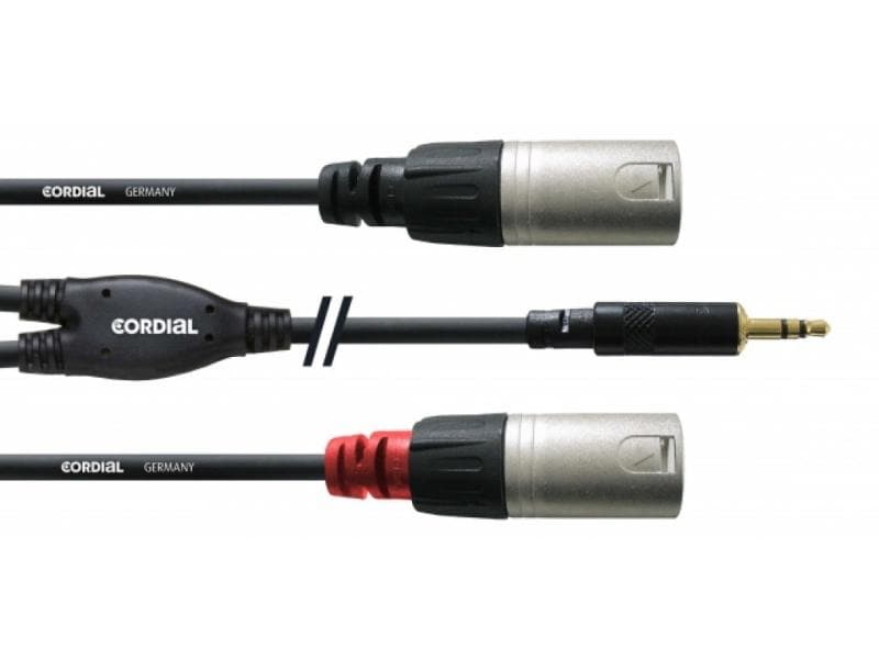 Cordial Audio-Kabel CFY 3 WMM 3.5 mm Klinke - XLR 3 m Studiokabel