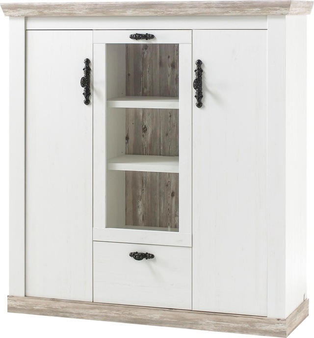 Home affaire Highboard »Florenz« im romantischen Landhaus-Look, Breite 140 cm
