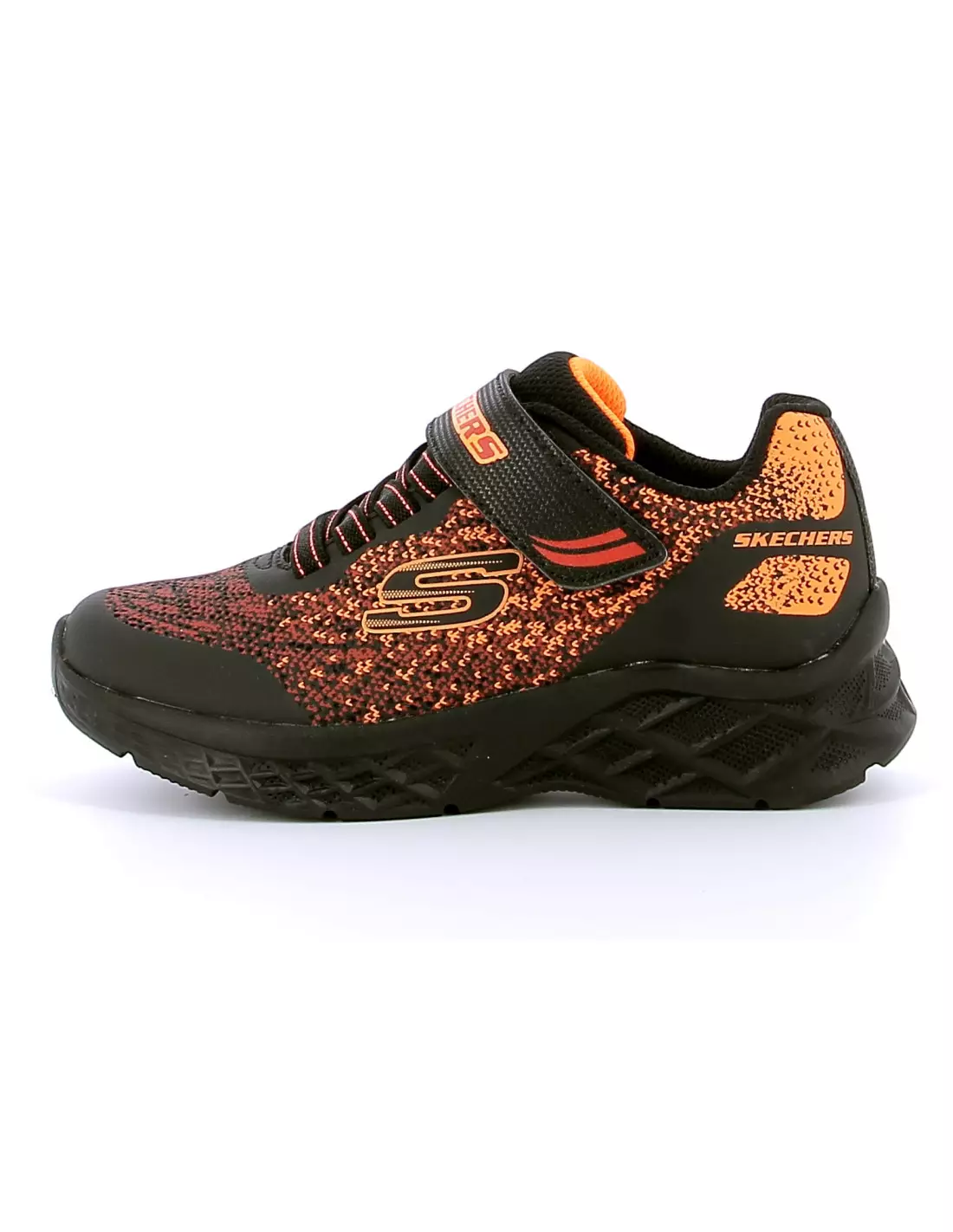 SKECHERS MICROSPEC II - Baskets BLACKRED