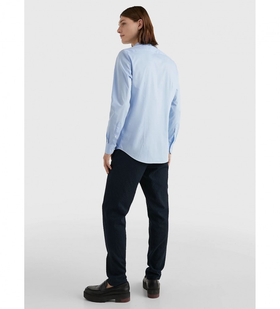 Camisa Tommy Hilfiger TH Flex azul popeline