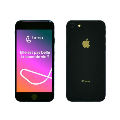 Apple iPhone SE 2020 (2e génération) - smartphone reconditionné grade B (bon état)+ écouteurs Fairplay Raven inclus - 4G - 64 Go - noir