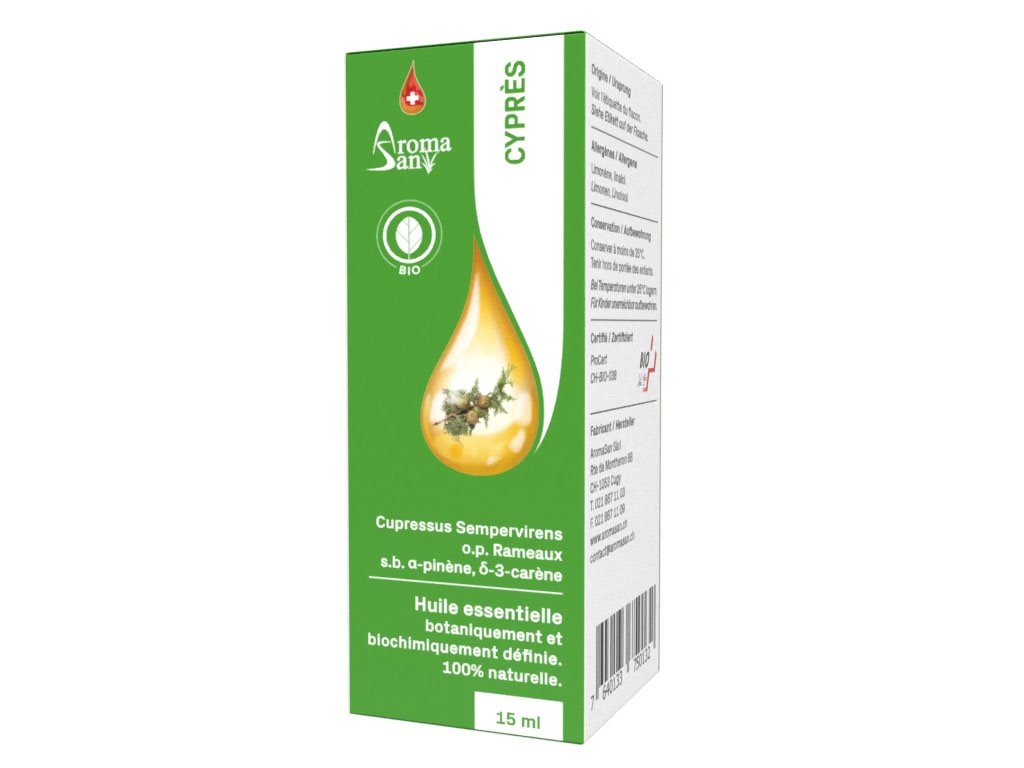 Aromasan Zypresse Äth/Öl in Schachtel Bio 15 ml
