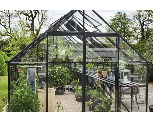 Kas Halls Qube 816, 3 mm veiligheidsglas, 261 x 508 cm, zwart