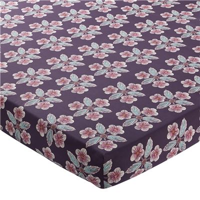 Linge de lit motifs fleurs géantes - BECQUET CRÉATION
