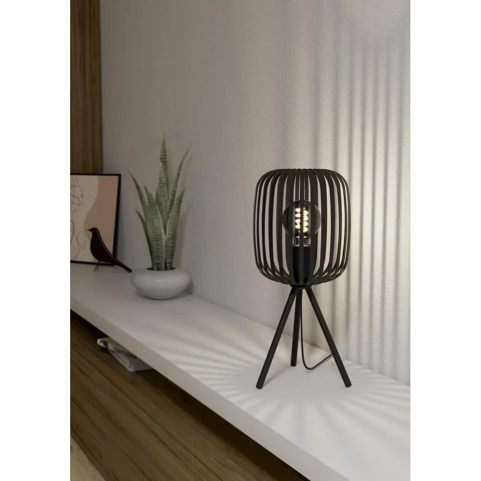 EGLO Romazzina Tafellamp - E27 - Ø 20 cm - Zwart