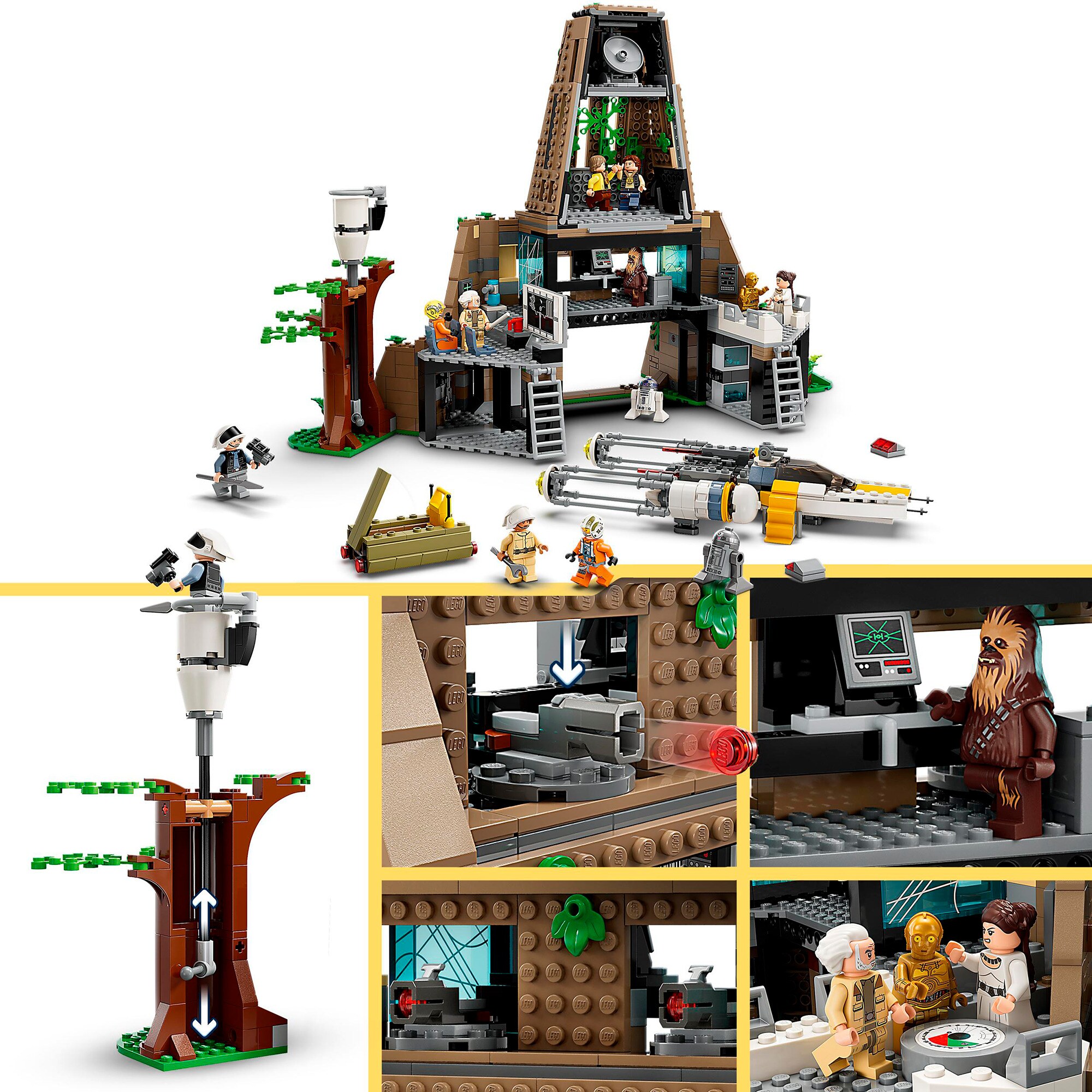 LEGO Konstruktionsspielzeug Star Wars Rebellenbasis auf Yavin 4
